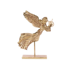 Load image into Gallery viewer, 47 cm Gilded Angel with Harp