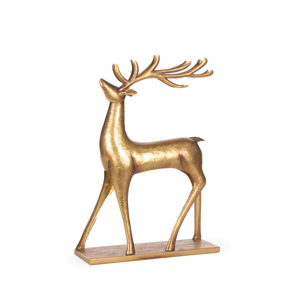 39.5cm Metallic Metal Reindeer