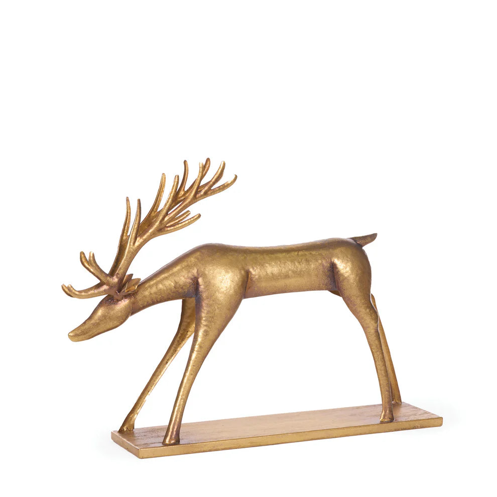 17.5cm Metallic Metal Reindeer