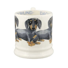 Load image into Gallery viewer, Dogs Black &amp; Tan Dachshund 1/2 Pint Mug