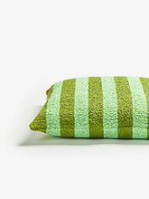 Load image into Gallery viewer, Boucle Striped Cushion | Olive