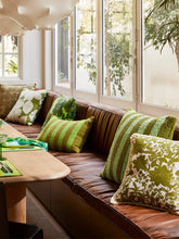 Load image into Gallery viewer, Boucle Striped Cushion | Olive