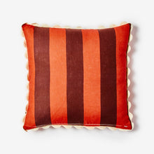 Load image into Gallery viewer, Big Stripe Burgundy Cushion
