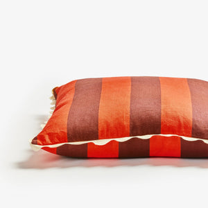 Big Stripe Burgundy Cushion