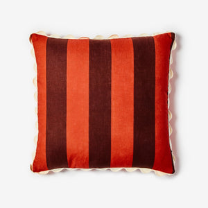 Big Stripe Burgundy Cushion
