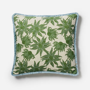 Flannel Flower Khaki 60cm cushion
