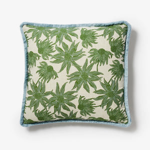 Flannel Flower Khaki 60cm cushion