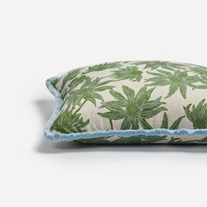 Flannel Flower Khaki 60cm cushion