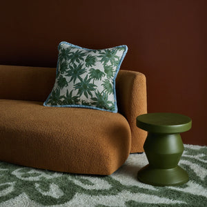 Flannel Flower Khaki 60cm cushion