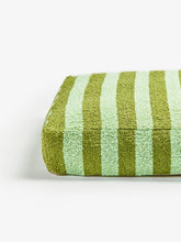 Load image into Gallery viewer, Boucle Stripe Pouffe | Olive Green