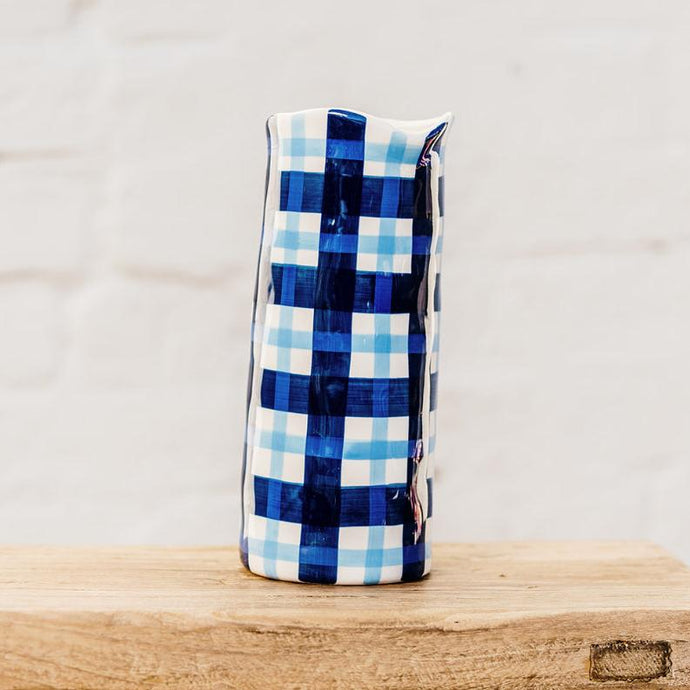 Medium Vase | Navy & Cornflower