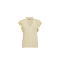 Load image into Gallery viewer, Ryett Knit Blouse | Lemon Icing