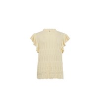 Load image into Gallery viewer, Ryett Knit Blouse | Lemon Icing