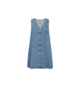 Aya Denim Dress | Light Blue