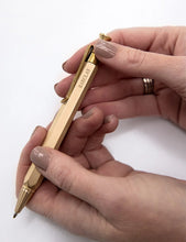 Load image into Gallery viewer, Solid Brass Hexagon Pen (Boxed)