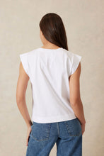 Load image into Gallery viewer, Extended Shoulder Tee / White