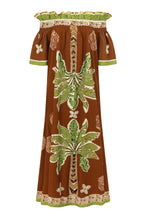 Load image into Gallery viewer, The Palm Eden Off Shoulder Dress