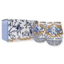 Load image into Gallery viewer, Glass Tumblers Large Pieces of Poetry (Set of 2 Glasses)