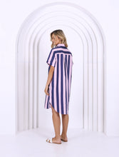 Load image into Gallery viewer, Karina Dress | Pink/Navy Stripe