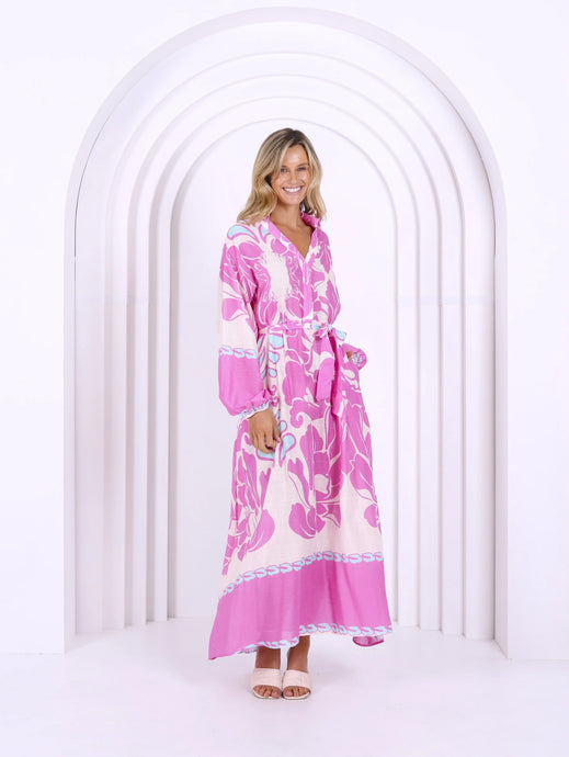 Capri Dress | Pink Print