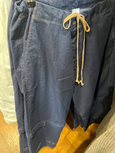 Load image into Gallery viewer, M.A.Dainty Trucker Jeans | Dark Denim w/ Tobacco tie