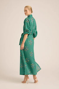 Stevie Fall Cupro Dress | Mint Wreath