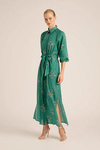 Stevie Fall Cupro Dress | Mint Wreath