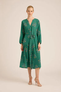 Daisy Boo Fall Cupro Midi Dress | Mint Wreath