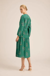 Daisy Boo Fall Cupro Midi Dress | Mint Wreath