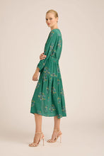 Load image into Gallery viewer, Daisy Boo Fall Cupro Midi Dress | Mint Wreath