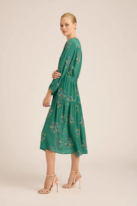 Daisy Boo Fall Cupro Midi Dress | Mint Wreath