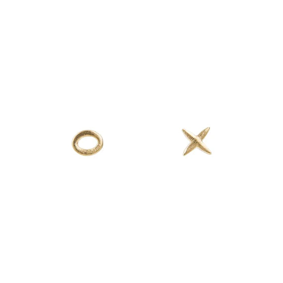 Kiss Hug Studs | Gold