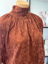 Load image into Gallery viewer, M.A.Dainty Veil Blouse | Cigar