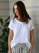 Load image into Gallery viewer, Ellie Round Neck Top | White