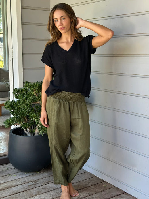 Frankie Pant | Army Linen