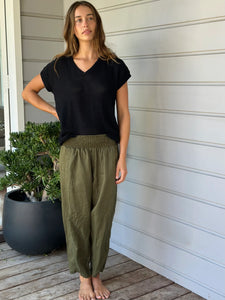 Frankie Pant | Army Linen