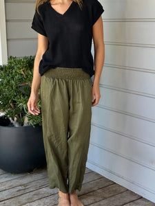 Frankie Pant | Army Linen