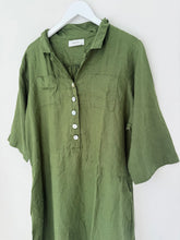 Load image into Gallery viewer, Bridget Dress | Moss Linen
