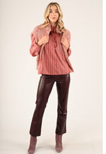 Load image into Gallery viewer, Garnet Biles Stripe Blouse