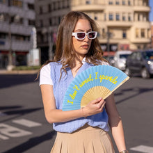 Load image into Gallery viewer, Hand Fan w/Gift Box "I Don't Sweat, I Sparkle"-Glow in the Dark