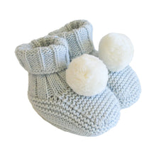 Load image into Gallery viewer, Pom Pom Baby Socks | Powder Blue