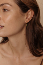 Load image into Gallery viewer, Eva Peridot Hoops | Sterling Silver