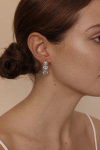 Louise Multi Blue Topaz Drop | Gold
