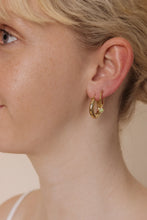Load image into Gallery viewer, Eva Peridot Hoops | Sterling Silver