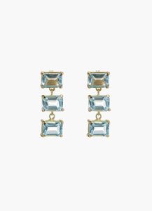 Louise Multi Blue Topaz Drop | Gold