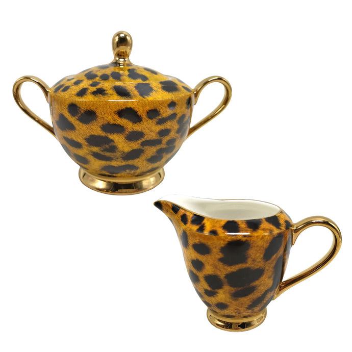 Leopard Sugar & Creamer Set
