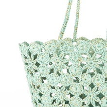 Load image into Gallery viewer, Jane | Crochet Basket | Lagoon+ Gold