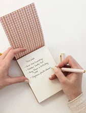 Load image into Gallery viewer, Mini Primrose Gingham Jotter