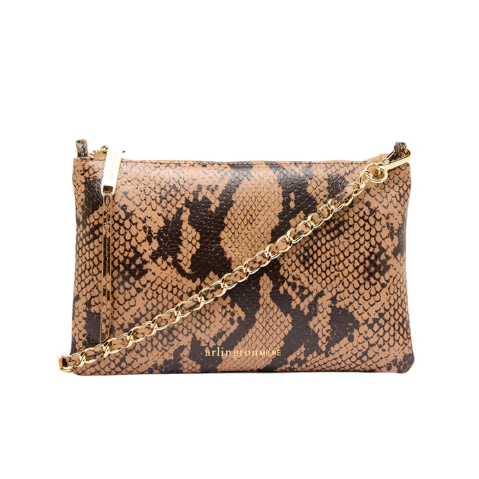 Molly Crossbody | Caramel Python