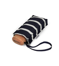 Load image into Gallery viewer, Striped Navy Micro-Umbrella – white stripes – PABLO